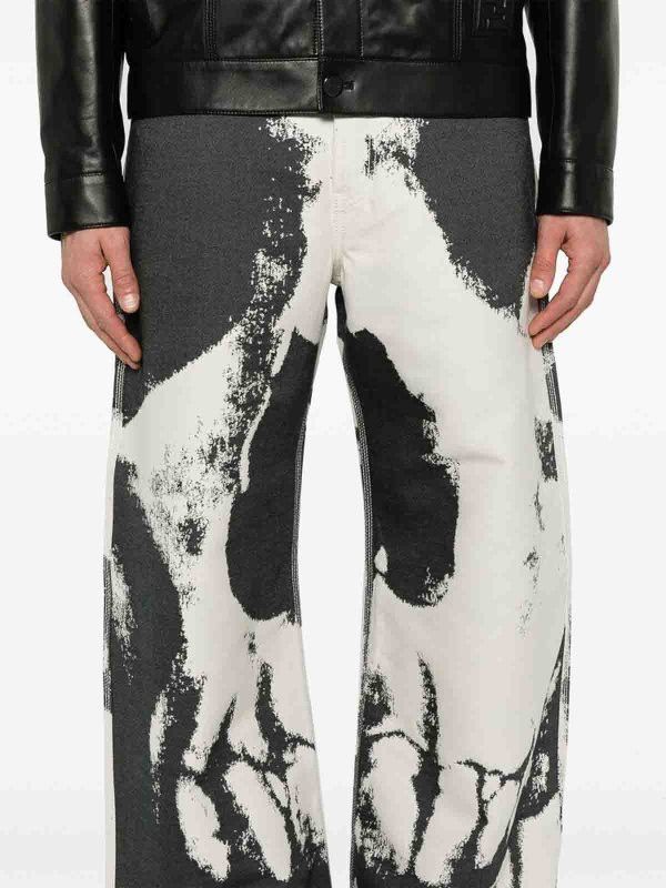 Alexander McQueen o1srvl11e0226 Carpenter Denim In Multicolor Size US 36 / EU 52 - 2 Thumbnail