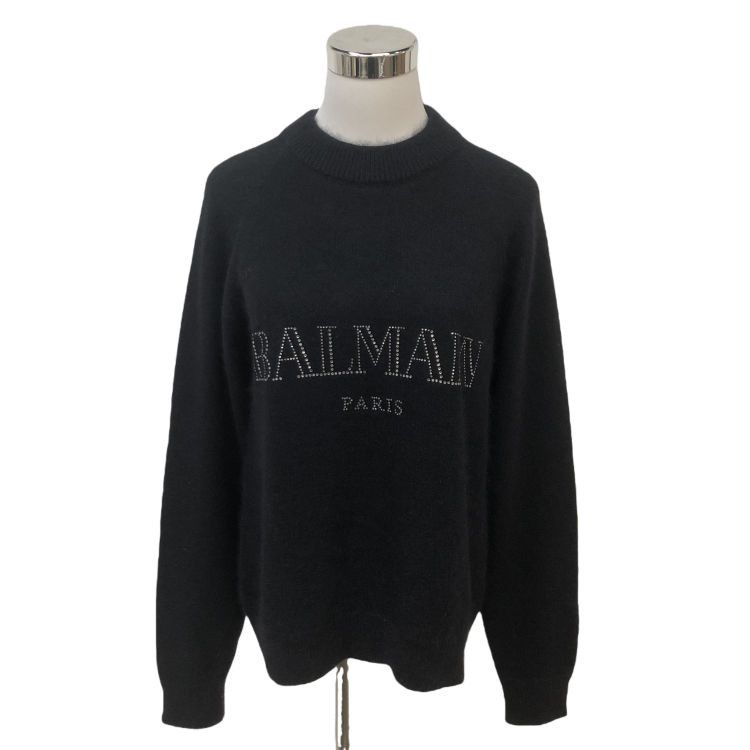 Balmain Balmain Crystal Logo Sweater Size 36 Size XS / US 0-2 / IT 36-38 - 1 Thumbnail
