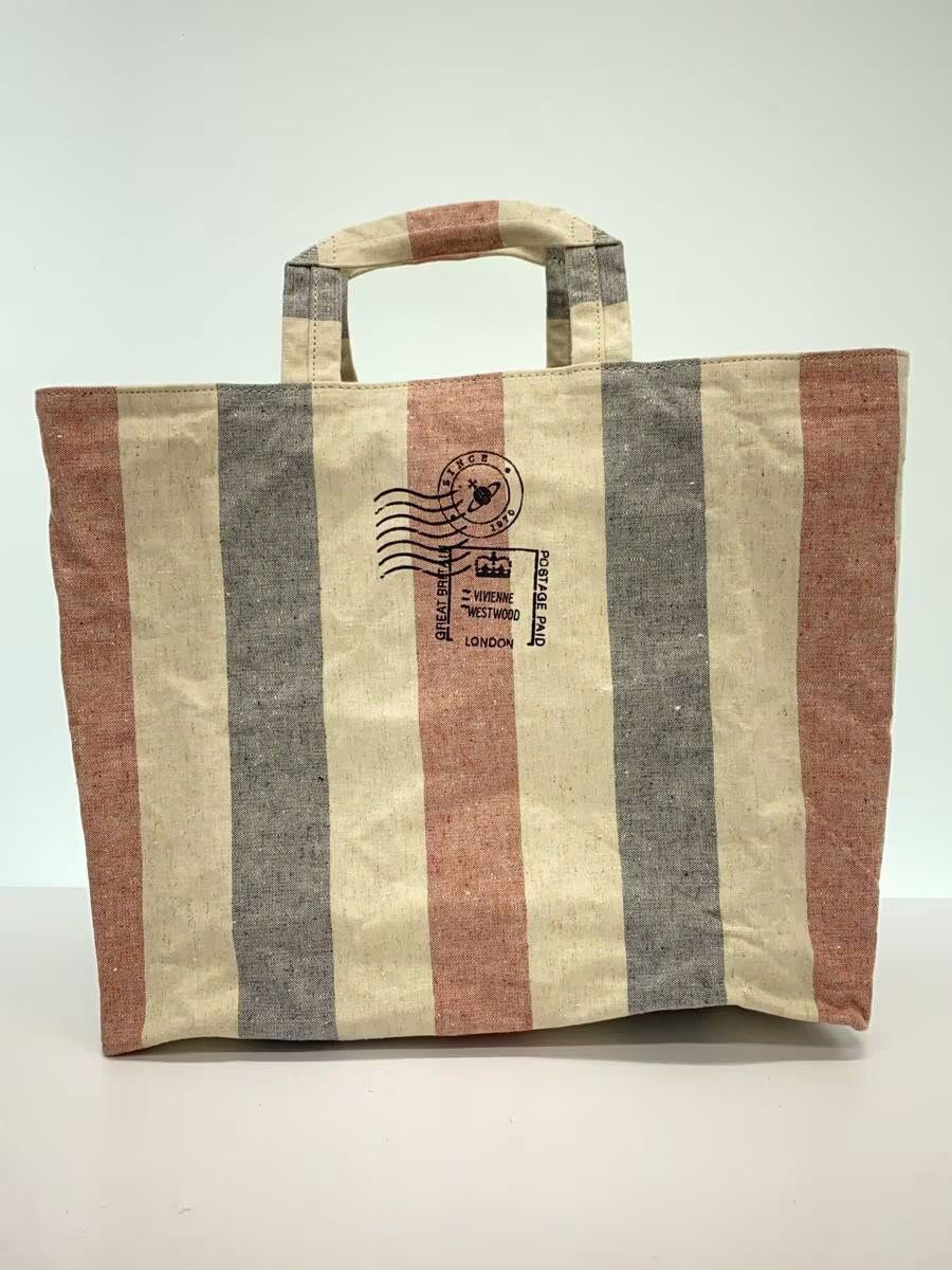 Vivienne Westwood Striped Canvas Orb Tote Bag Size ONE SIZE - 3 Thumbnail