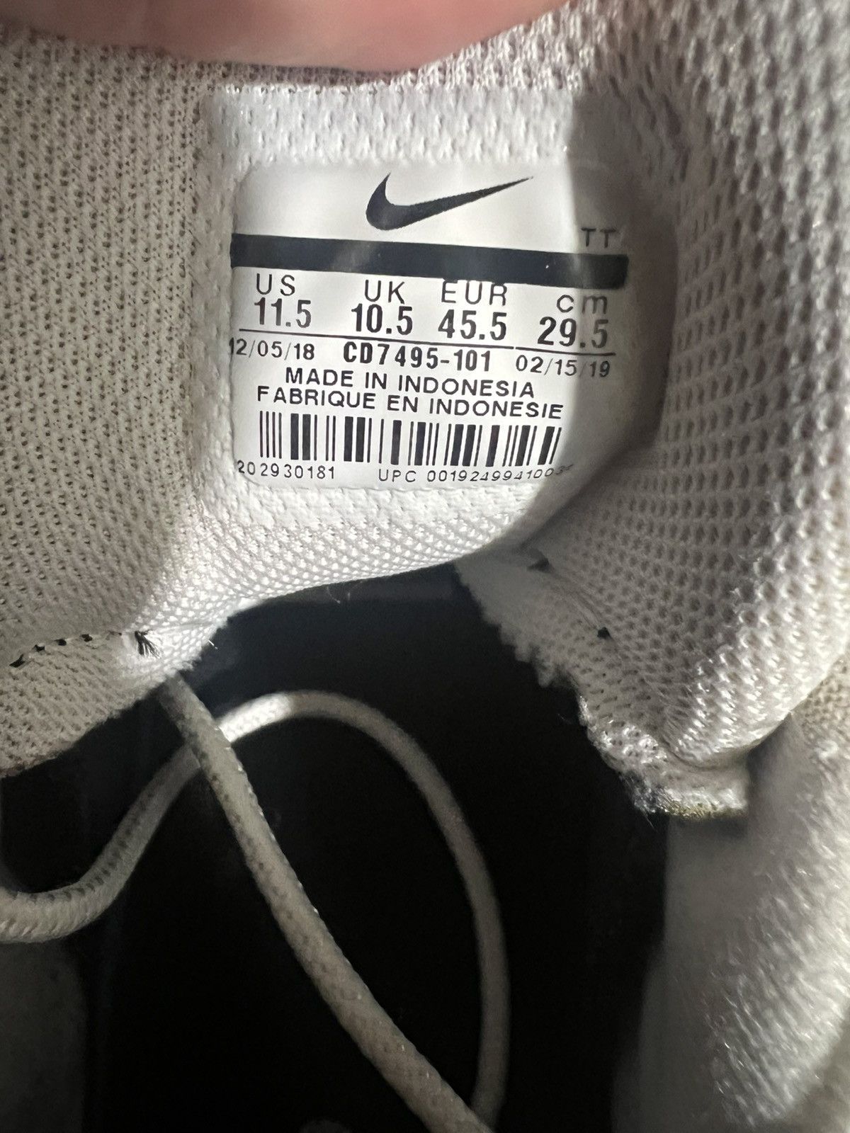 Nike Nike Air Max 95 Fresh Mint White Granite Dust Grey Size 11.5 Size US 11.5 / EU 44-45 - 7 Thumbnail