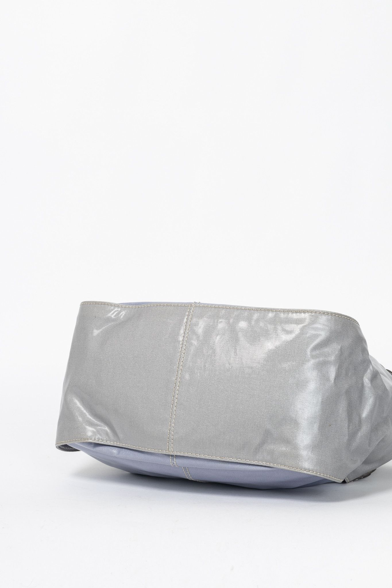 Tod's Tod's G-Line Blue & Grey Coated Canvas 2-Way Tote Size ONE SIZE - 5 Thumbnail