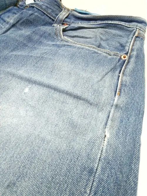 Levi's Vintage Levi's 501 Blue Washed Distressed Jeans 40x30 Size US 40 / EU 56 - 4 Thumbnail