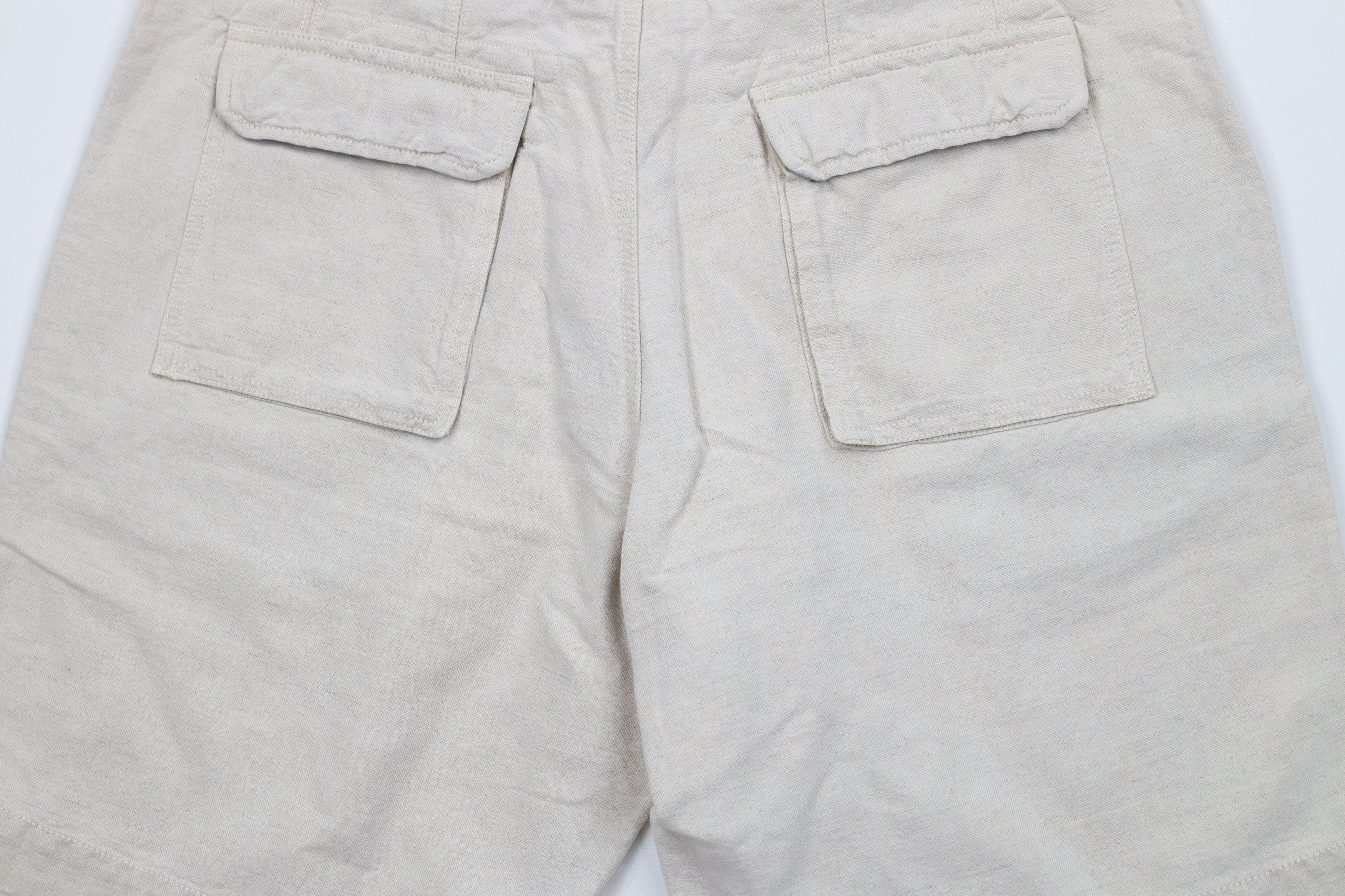 Gap Vintage Y2K Gap Above Knee Linen Blend Harem Shorts Beige Size US 34 / EU 50 - 10 Thumbnail