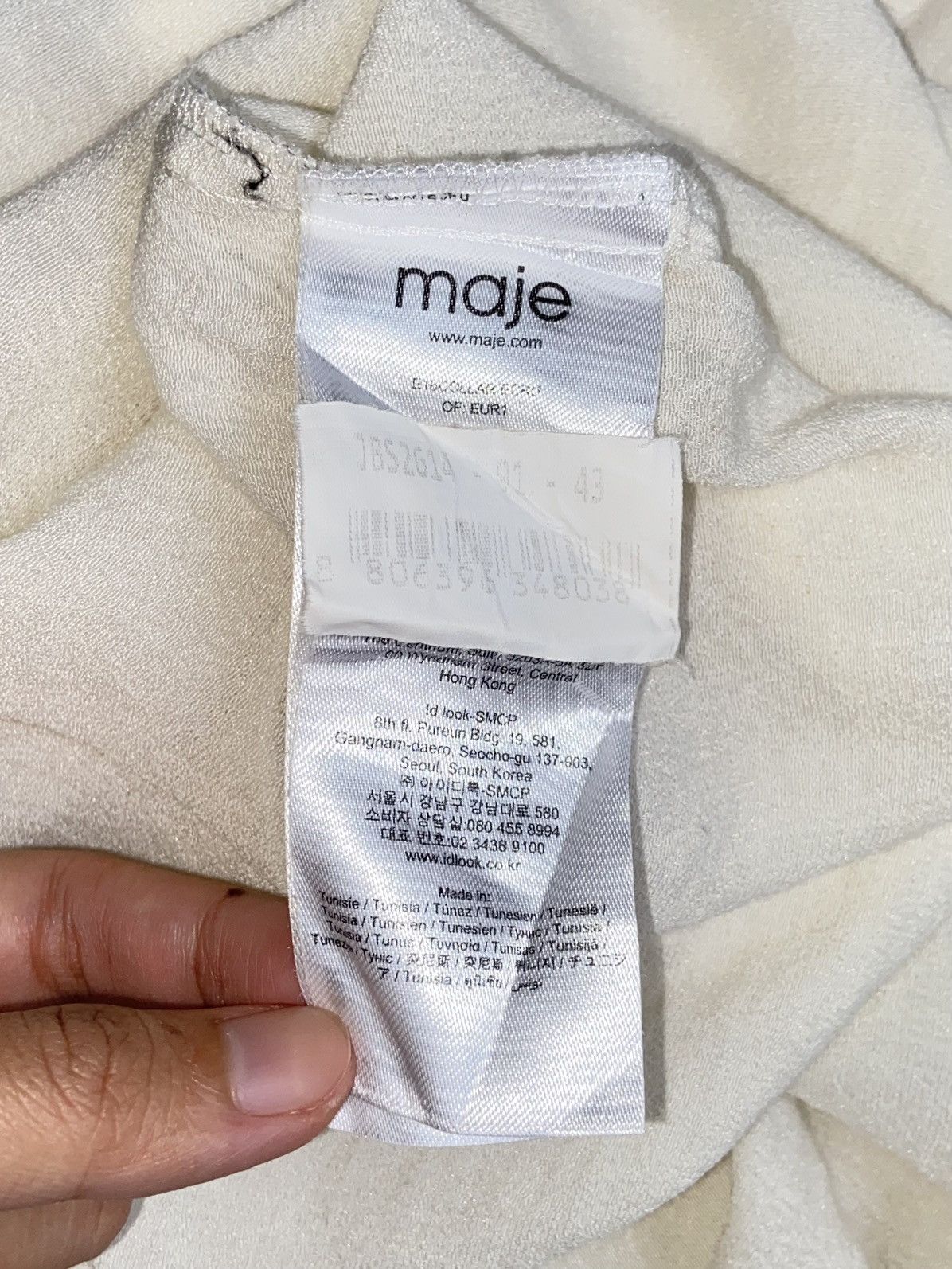 Designer × Japanese Brand MAJE White Shirt Size US M / EU 48-50 / 2 - 7 Thumbnail