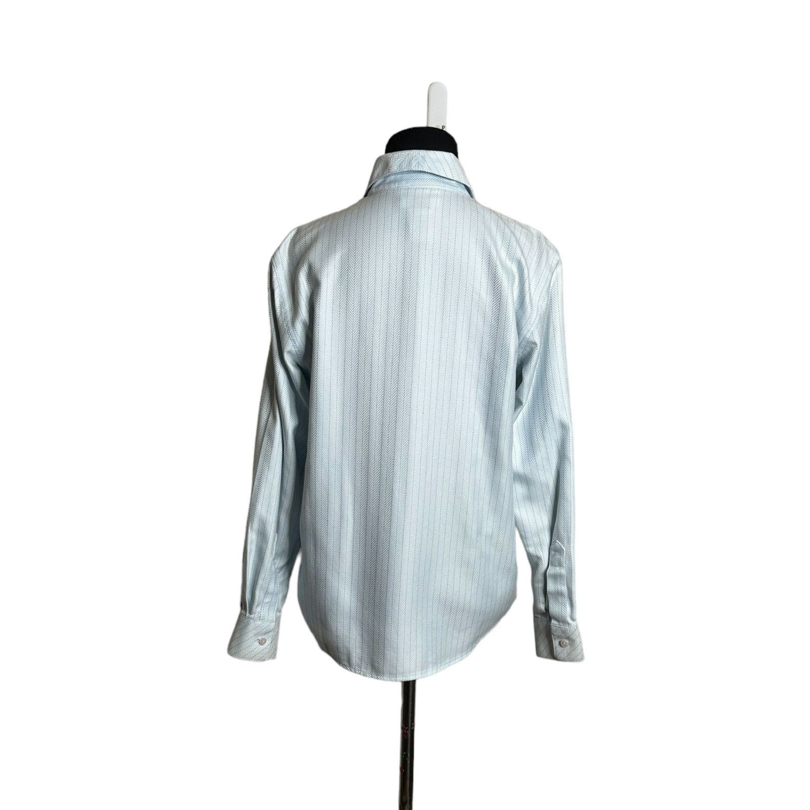 Talbots Talbots baby blue long sleeves button shirt size 2 Size XS / US 0-2 / IT 36-38 - 3 Thumbnail