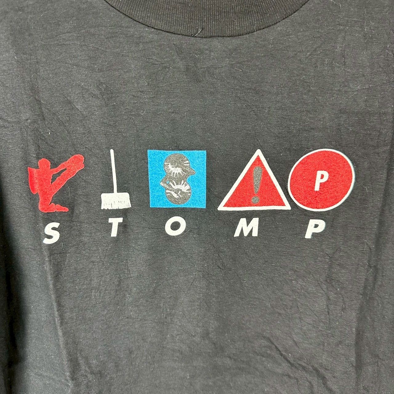 Vintage ​​​​​​​​Vtg 90s Stomp Theatre Musical Group Artwork T-shirt Size US XL / EU 56 / 4 - 2 Thumbnail