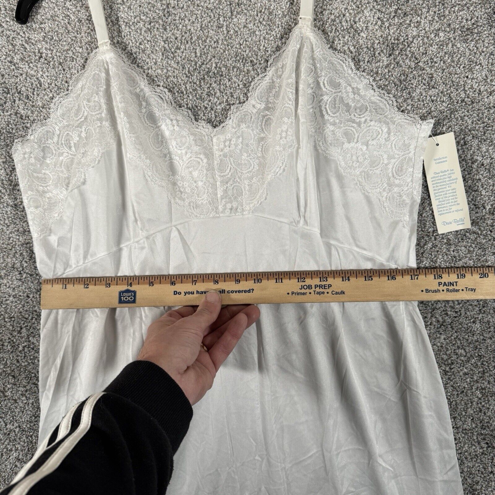 Other Dixie Belle Slip Dress 40 Lace Satin Vintage 80s Coquette Size ONE SIZE - 4 Thumbnail