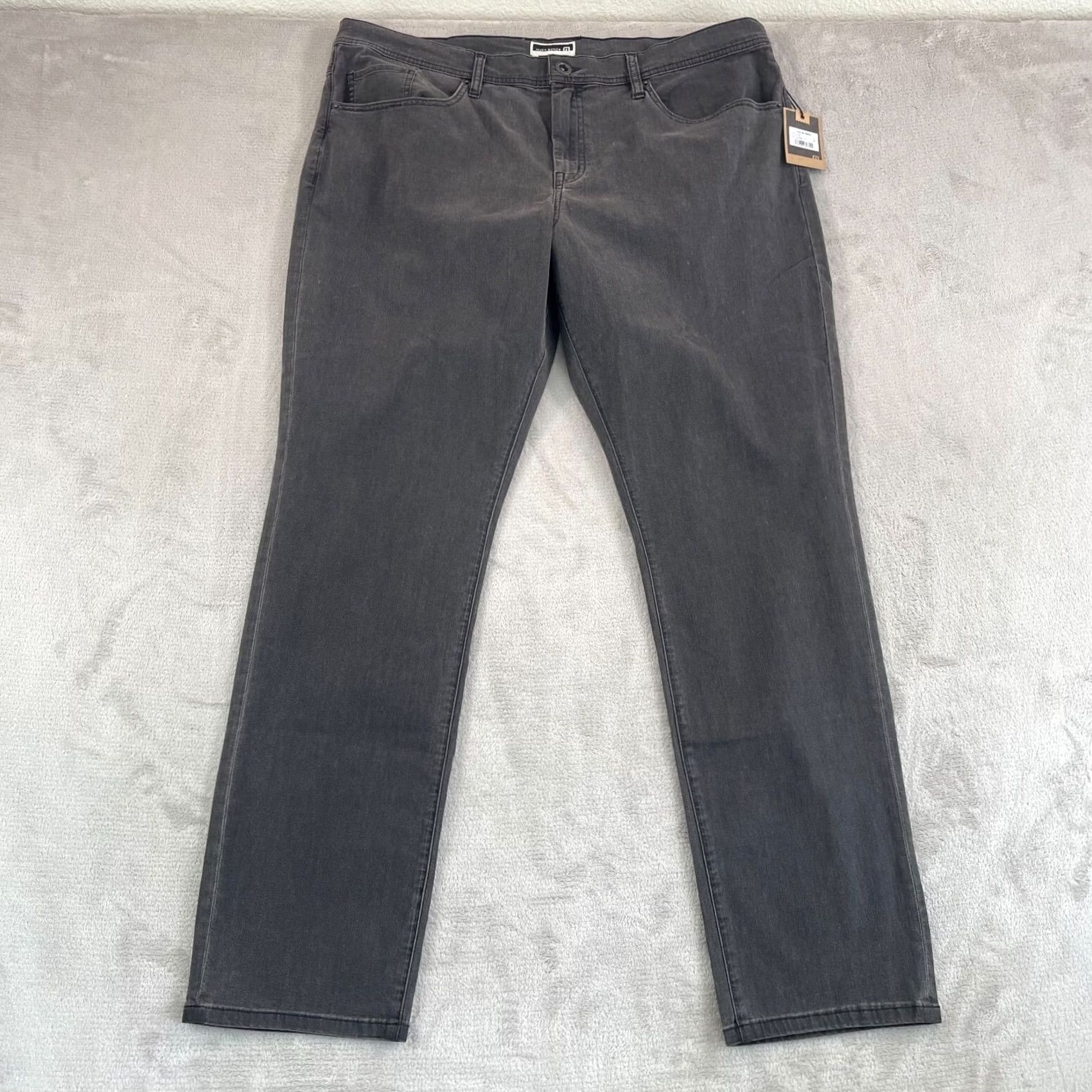 TravisMathew Travis Mathew Legacy Featherweight Jeans Men 40x34 Vintage Charcoal NWT 79 Size US 40 / EU 56 - 4 Thumbnail