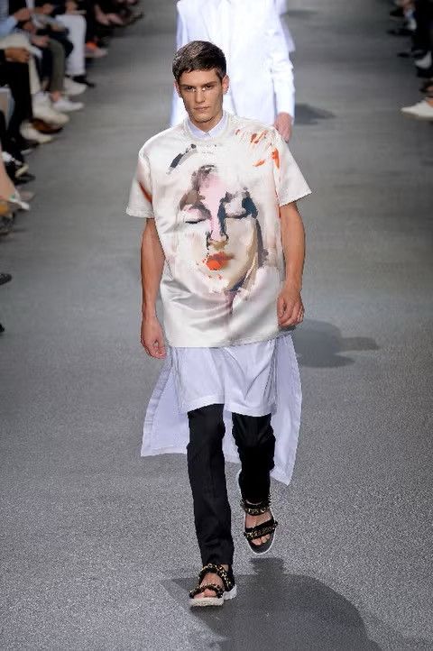 Givenchy Givenchy S/S 2013 Tisci-Era Elongated Black Dress Shirt Size US M / EU 48-50 / 2 - 2 Thumbnail