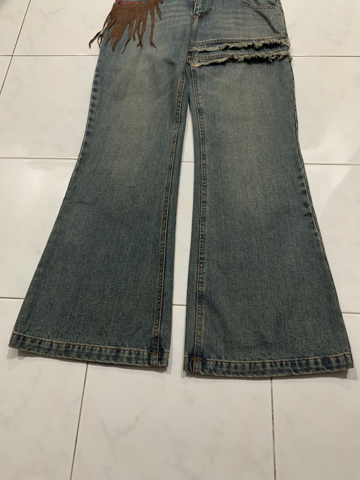 Japanese Brand Vice Dyne Glamorous Style Flared Jeans Size US 30 / EU 46 - 5 Thumbnail