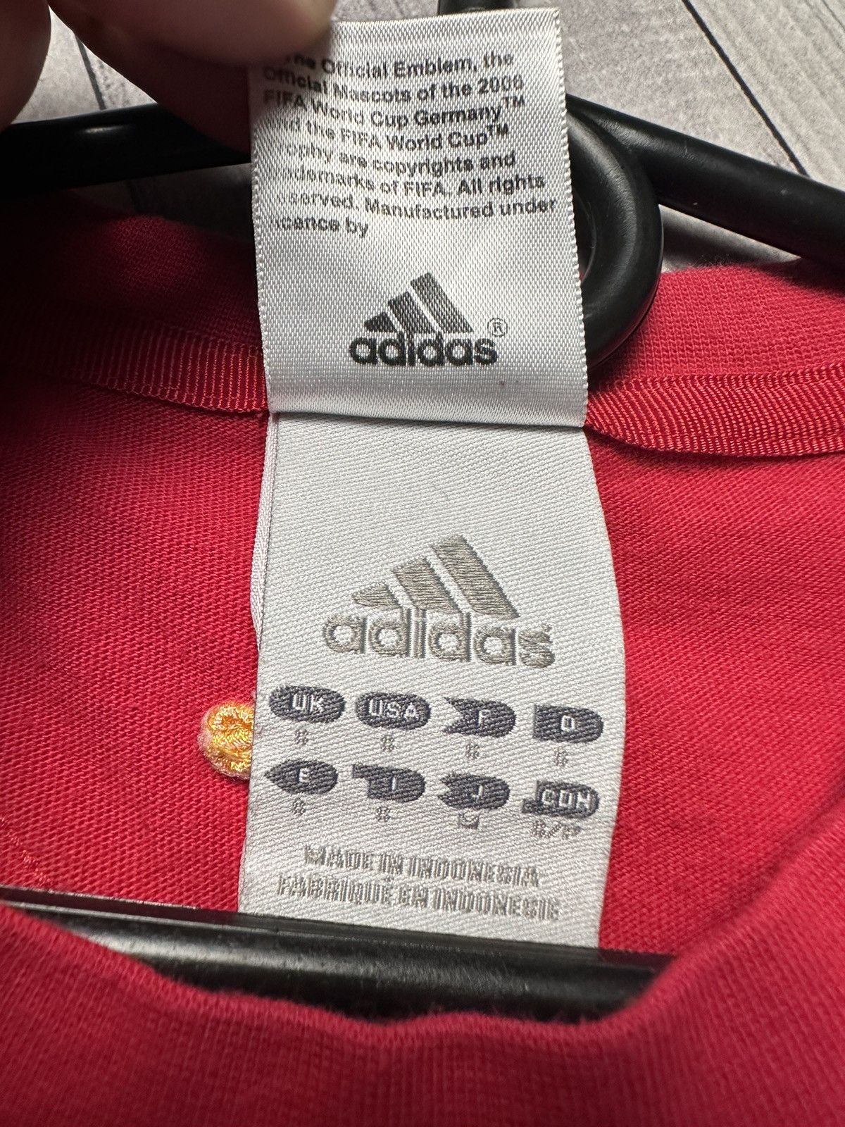 Adidas × Vintage Vintage adidas Spain soccer tee rare Germany 2006 Size US S / EU 44-46 / 1 - 6 Thumbnail