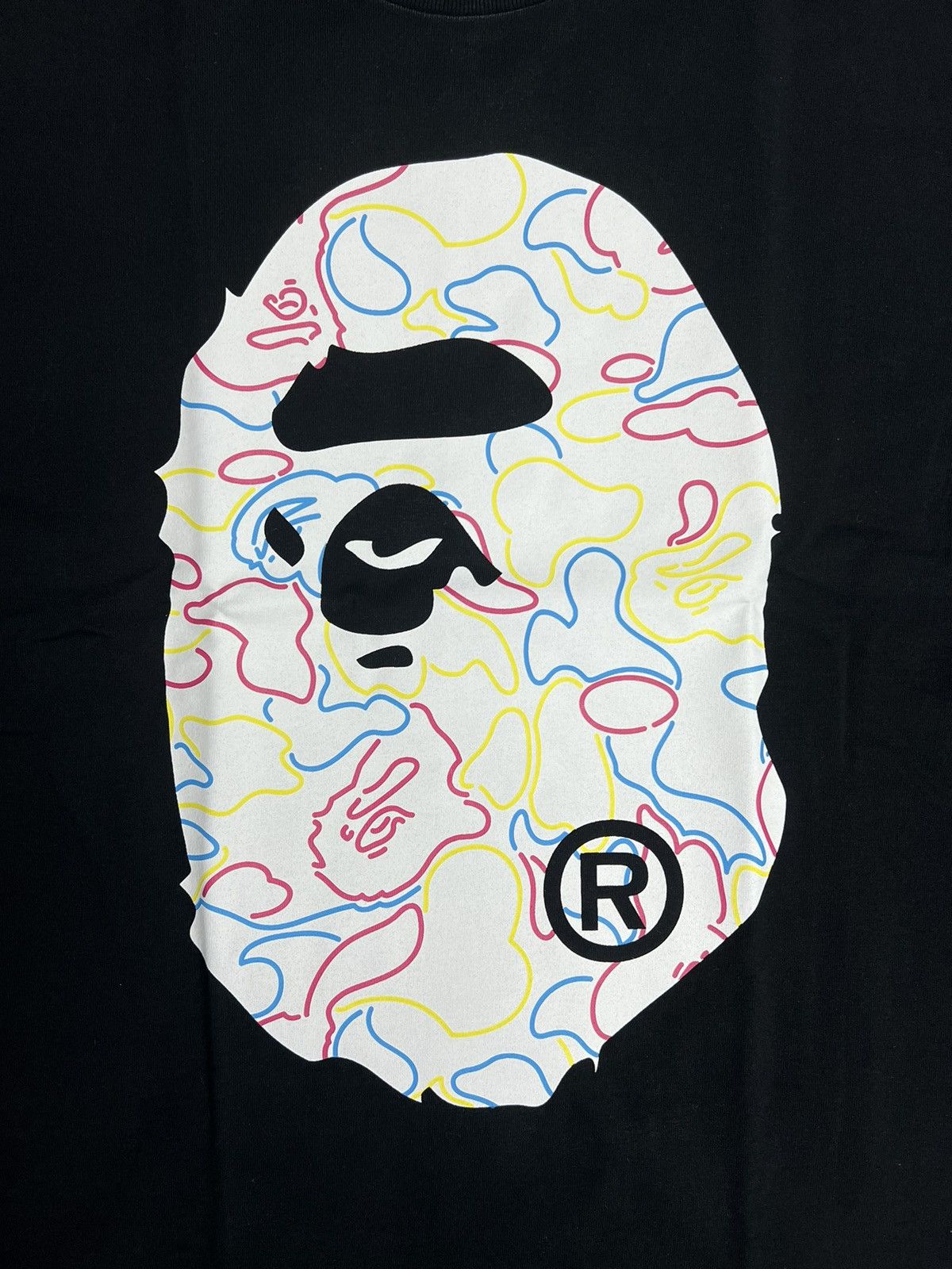 Bape Bape Neon Camo Big Ape Head T-Shirt Size US L / EU 52-54 / 3 - 2 Thumbnail