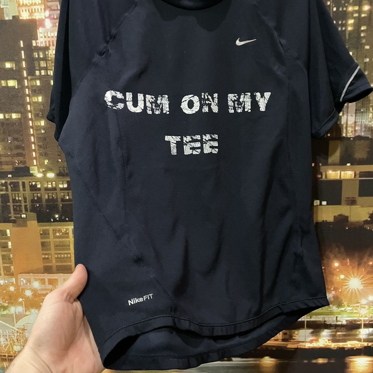 Vintage Vintage 90s Nike Graphic Tee Streetwear Skate Y2K Cropped M Size US M / EU 48-50 / 2 - 7 Thumbnail