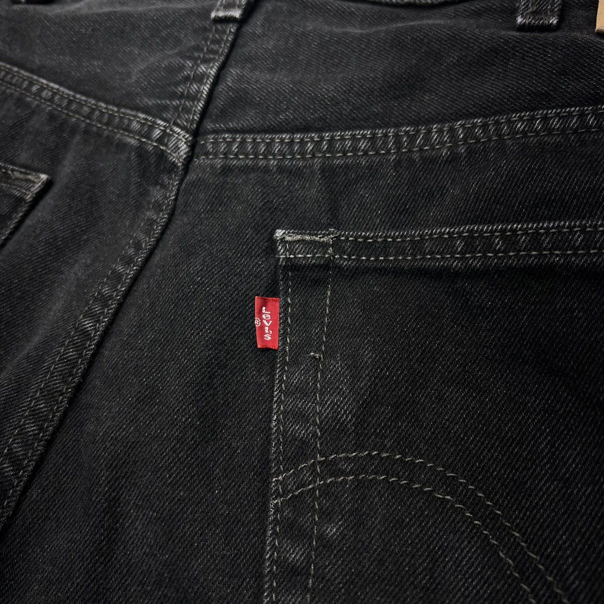 Levi's × Vintage Levis Jeans Black 505 Regular Fit Straight Denim Faded Size US 38 / EU 54 - 11 Thumbnail