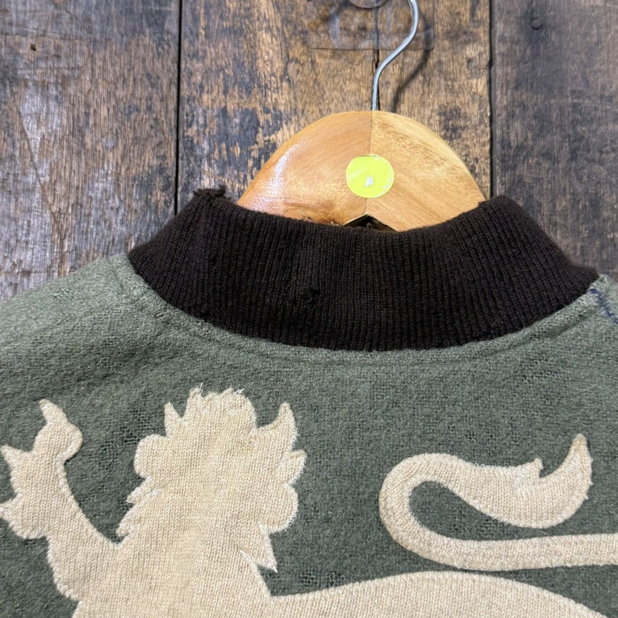 Fake London Genius Vintage 90’s Fake London Wool Cashmere Bomber Jacket Size US M / EU 48-50 / 2 - 10 Thumbnail