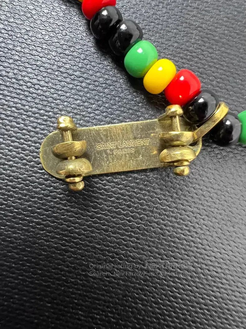 Saint Laurent Paris Saint Laurent Paris Colorful Bead Skateboard Pendant Neckl Size ONE SIZE - 2 Thumbnail