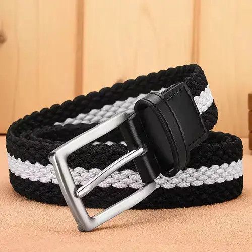 Other Stretch Canvas Leather Belts for Men Size ONE SIZE - 3 Thumbnail
