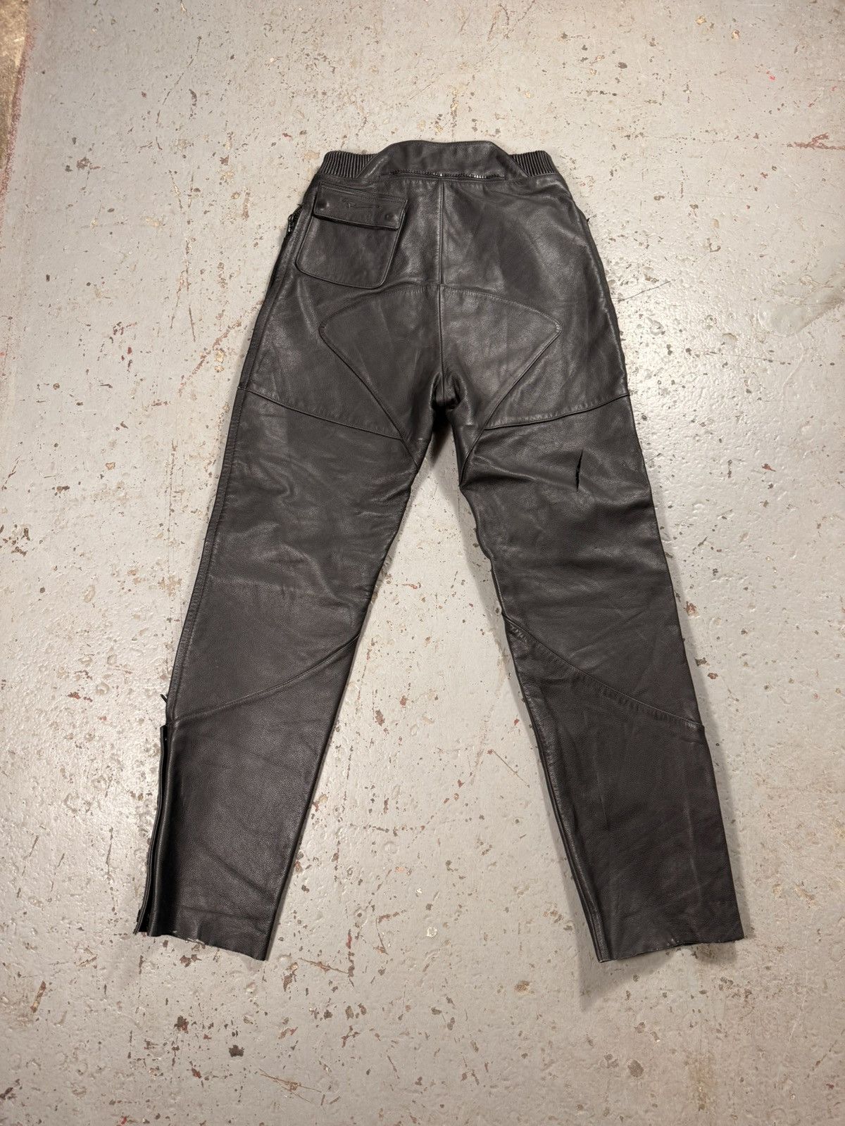 Other Vintage Flaming Skull Leather Pants Size US 30 / EU 46 - 11 Thumbnail
