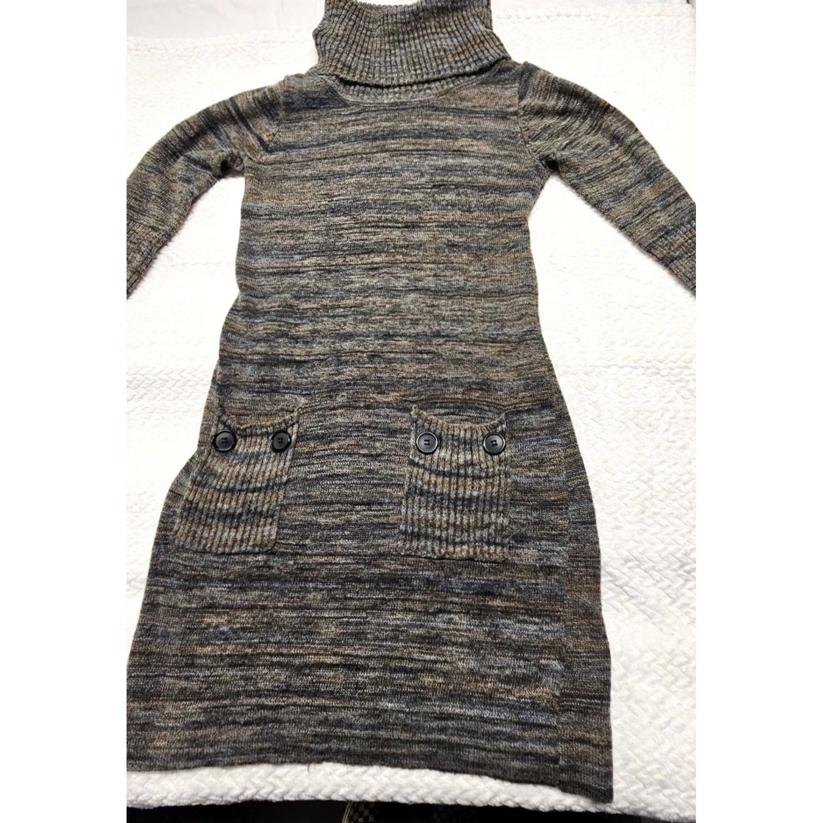Alyx Alyx Sweater Dress Womens M Marbled Turtleneck Pockets Midi Winter, Spring, Fall Dress Mens? Size M / US 6-8 / IT 42-44 - 2 Thumbnail