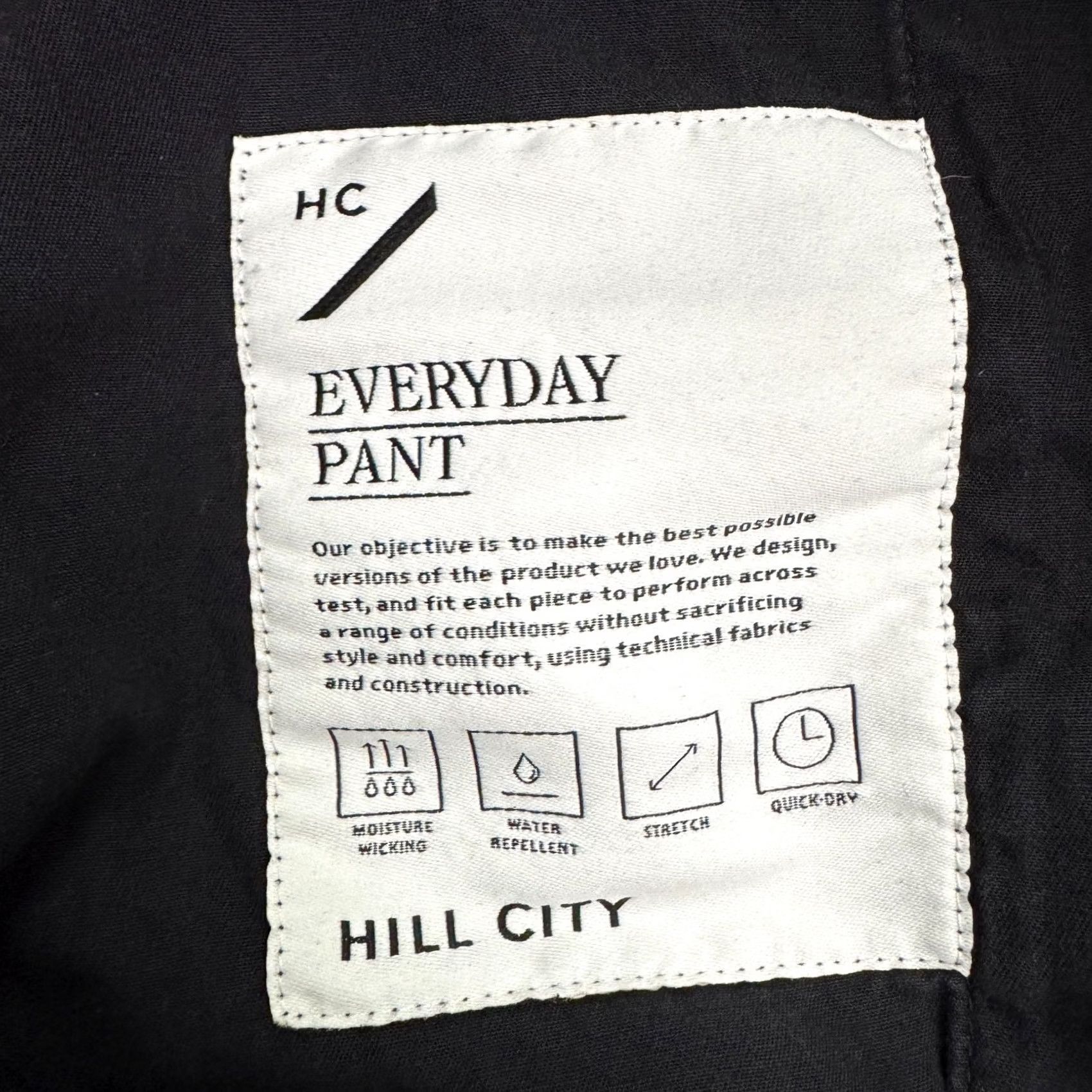Vintage Hill City Everyday Chino Pants Mens 34x36 Navy Blue Cotton Flat Front Casual Shirt Pants Black? Size US 34 / EU 50 - 7 Thumbnail