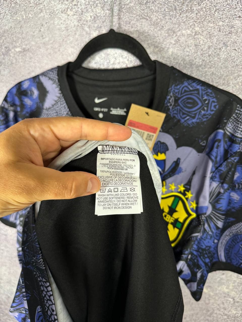 Other Brazil Rio de Janeiro Jesus AOP Fan Soccer Jersey Blokcore Size US L / EU 52-54 / 3 - 11 Thumbnail