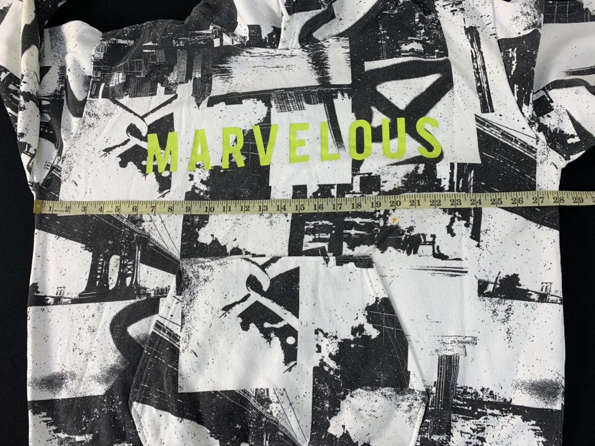 Japanese Brand Hype Marvelous All Over Printed Design Hoodies Streetwear Size US XXL / EU 58 / 5 - 8 Thumbnail