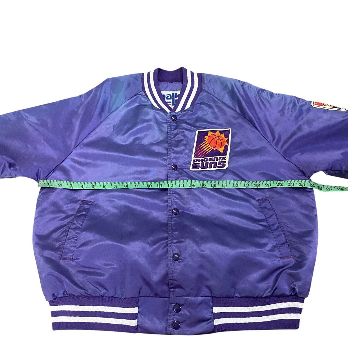 NBA Vintage 90s Phoenix Suns Satin Bomber Jacket L Size Purple Size US L / EU 52-54 / 3 - 18 Thumbnail