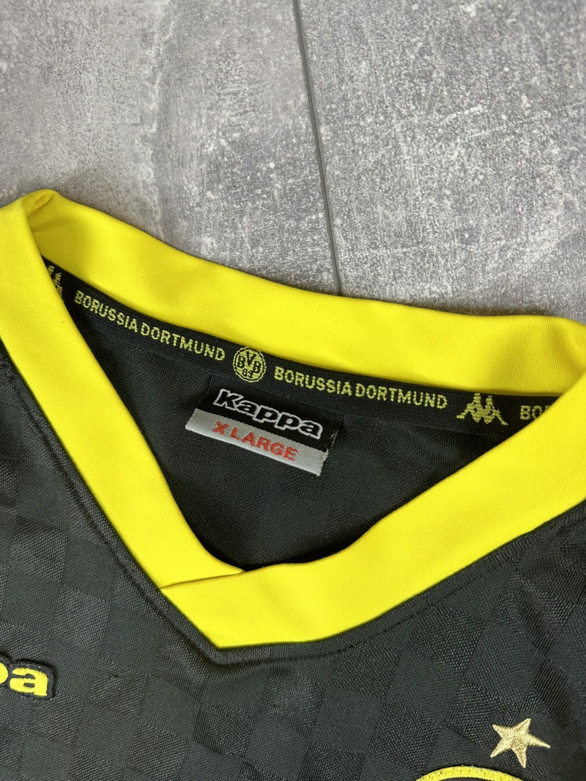 Kappa Kappa Borussia Dortmund #18 Lucas 2010/11 Away Jersey Size US XL / EU 56 / 4 - 7 Thumbnail