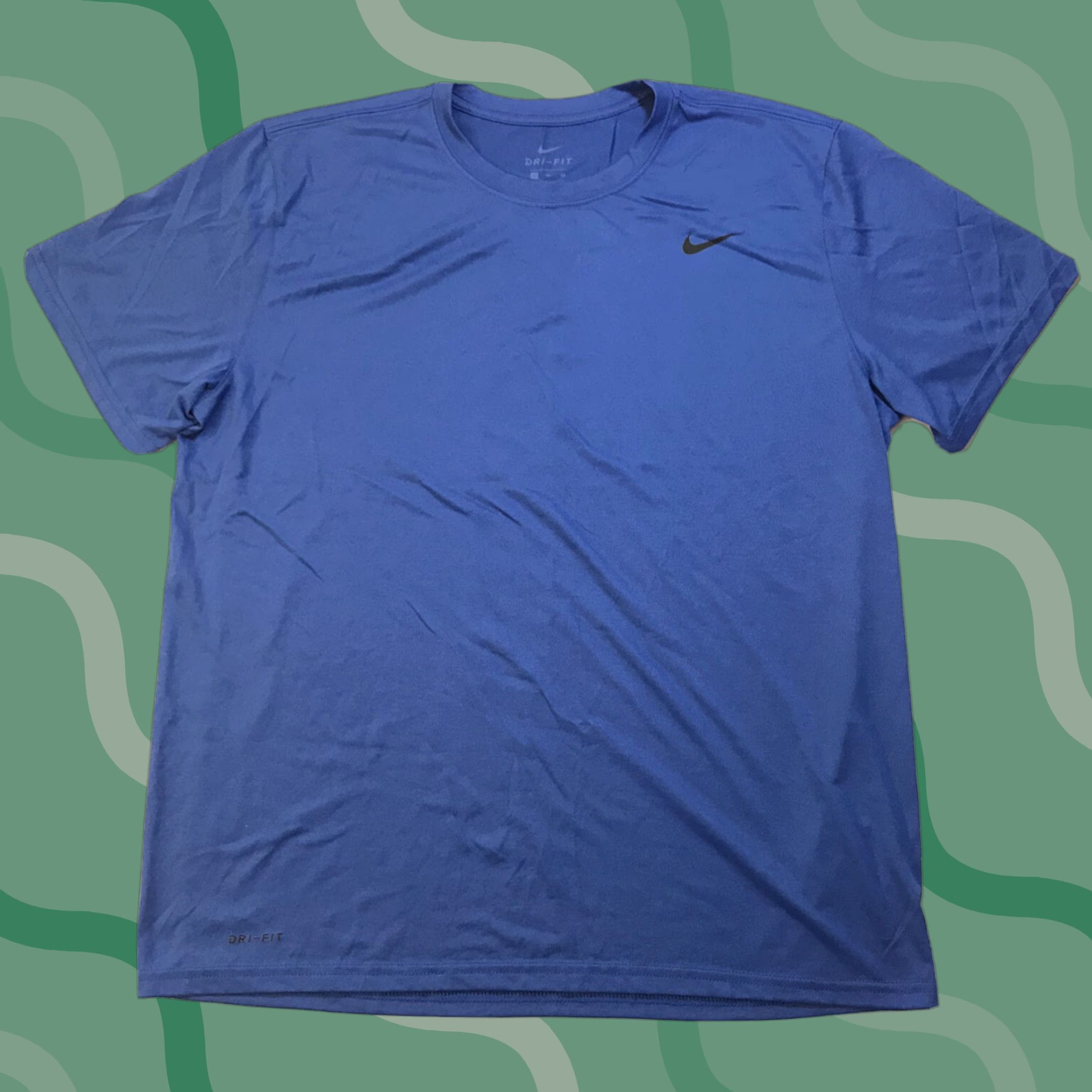 Nike Nike Pro Combat Dri-FIT Shirt Mens XL Blue Running Sports Athletic Swoosh Logo Size US XL / EU 56 / 4 - 1 Thumbnail