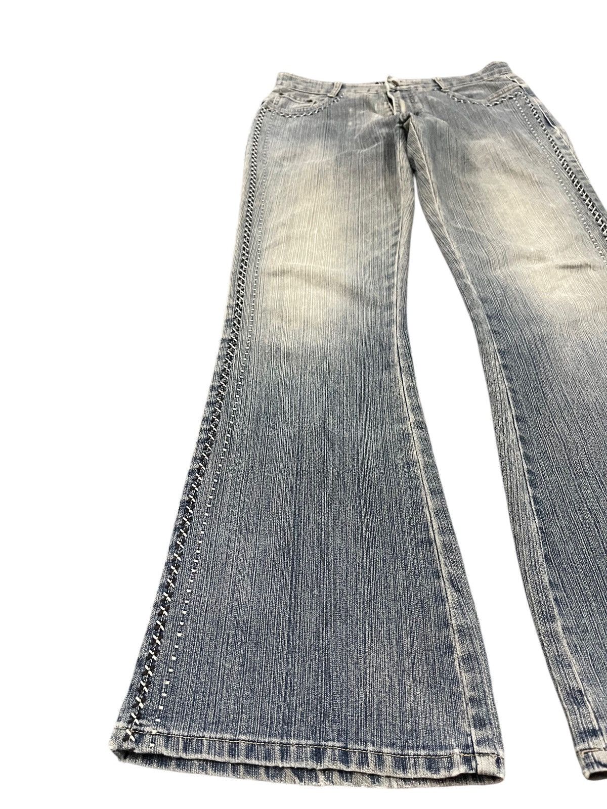 Japanese Brand Vintage Hapzard Flare Bell Bottom Denim Size US 31 - 4 Thumbnail