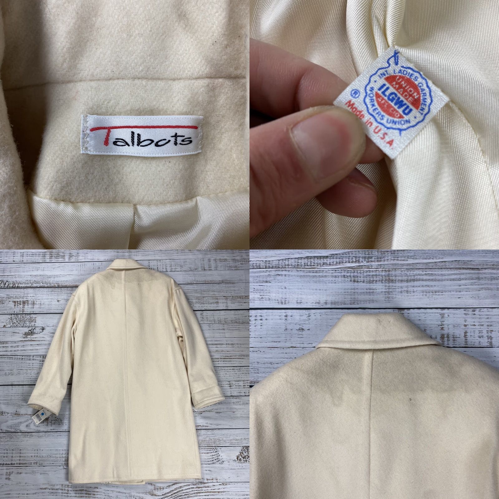 Talbots VINTAGE Talbots Wool Duffle Coat Women’s Size 10 Long Overcoat Winter Ivory Toggle Buttons Size L / US 10 / IT 46 - 8 Thumbnail