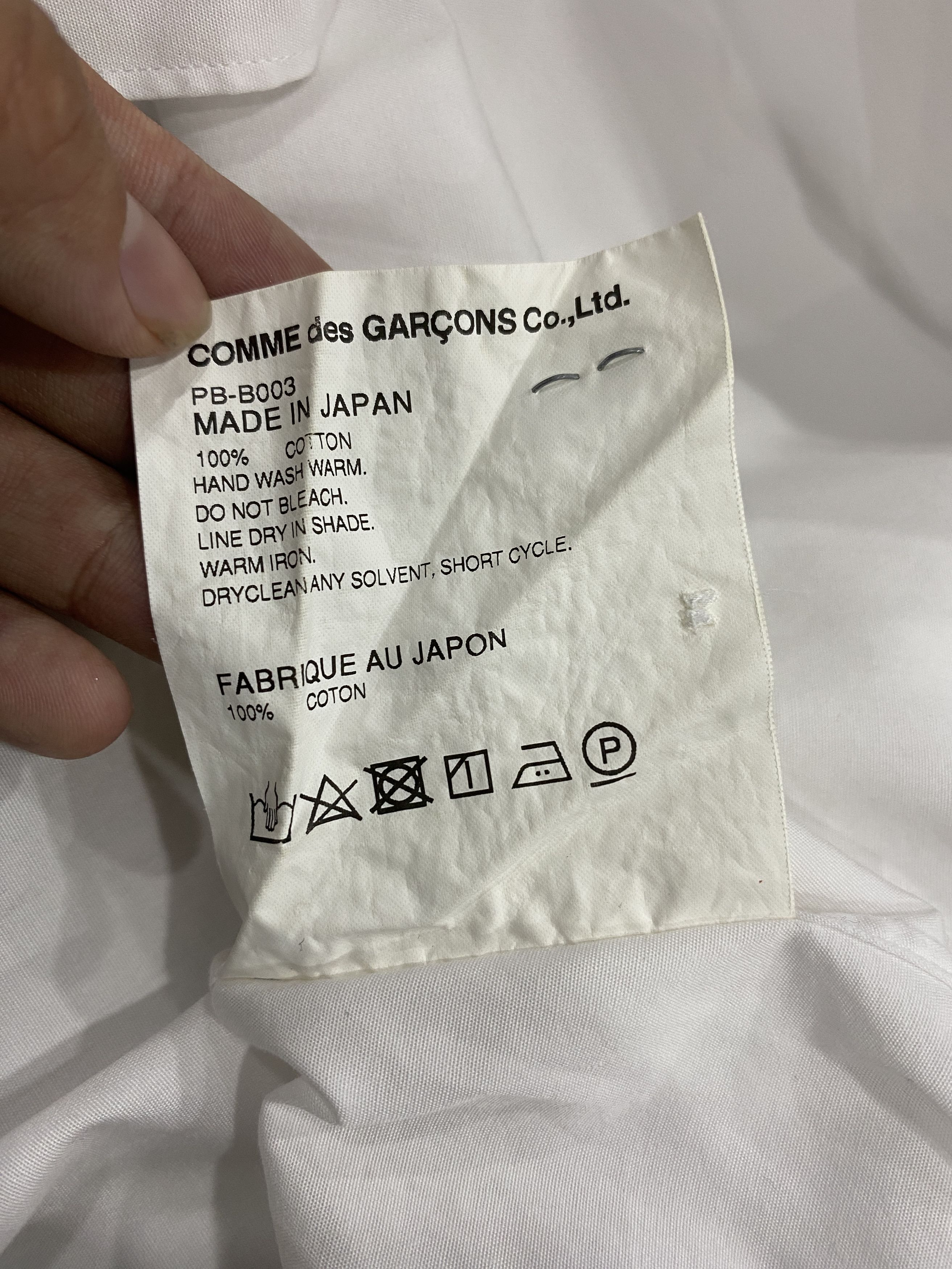 Comme des Garcons COMME des GARCONS HOMME PLUS Shirt Cotton White Size US M / EU 48-50 / 2 - 7 Thumbnail