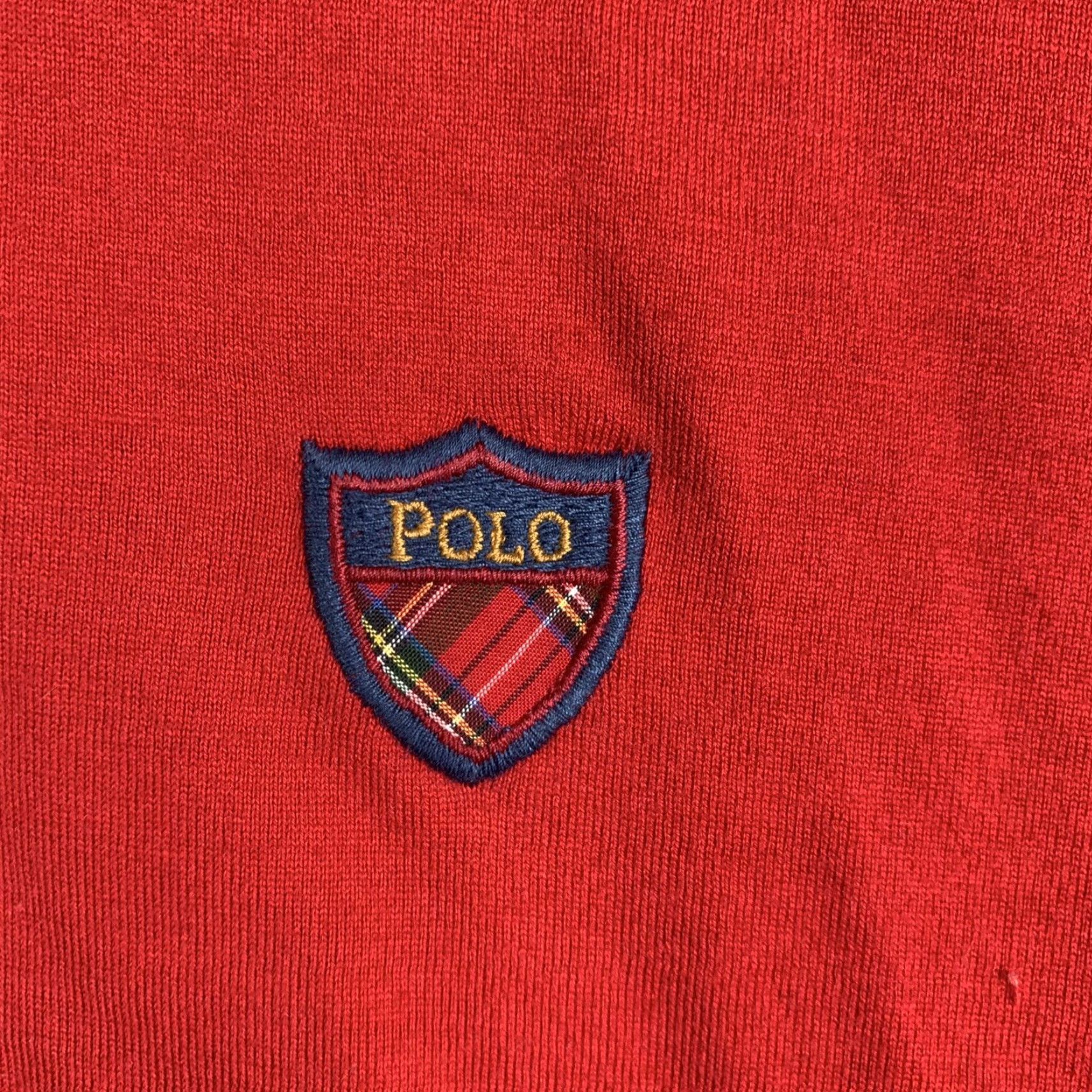 Polo Ralph Lauren VINTAGE Polo Ralph Lauren Polo Shirt Mens Large Red Plaid Shield Logo Embroidered 100% Cotton Short Sleeve Collared Button Regular Fit Ships? Size US L / EU 52-54 / 3 - 2 Thumbnail