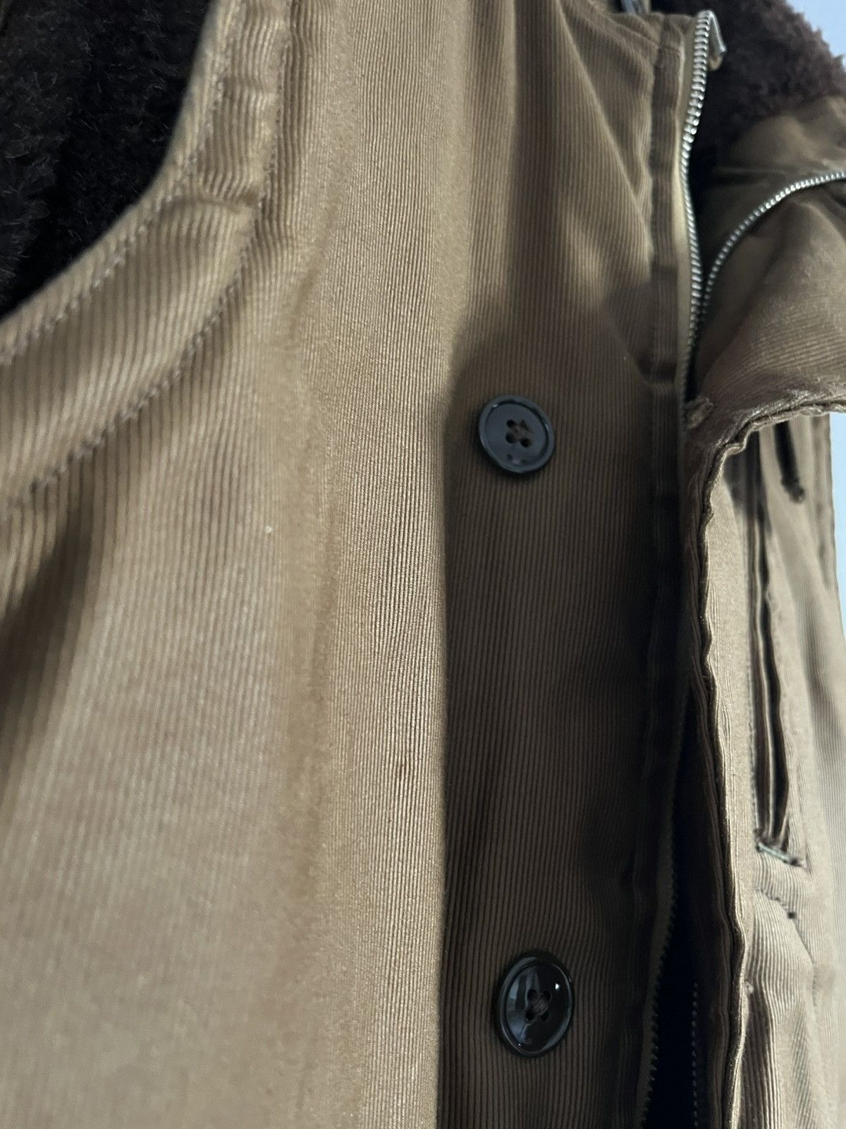 Freewheelers Winter Aviators’ Vest - Dark Khaki/Beige Size US S / EU 44-46 / 1 - 4 Thumbnail