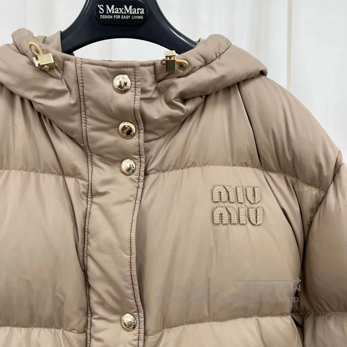 Miu Miu Miu Miu 24 Embroidered Letter Down Jacket. Size S / US 4 / IT 40 - 3 Thumbnail