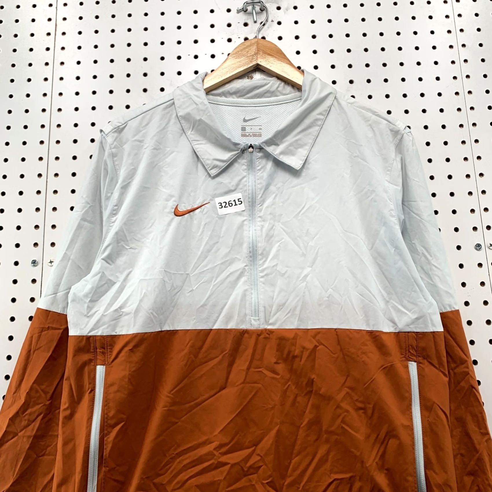Nike Nike Windbreaker 1/2 Zip Small Pullover White Orange Long Sleeve Collared Mens S Modern Nike Dri-FIT Pullover Windbreaker Size US S / EU 44-46 / 1 - 7 Thumbnail