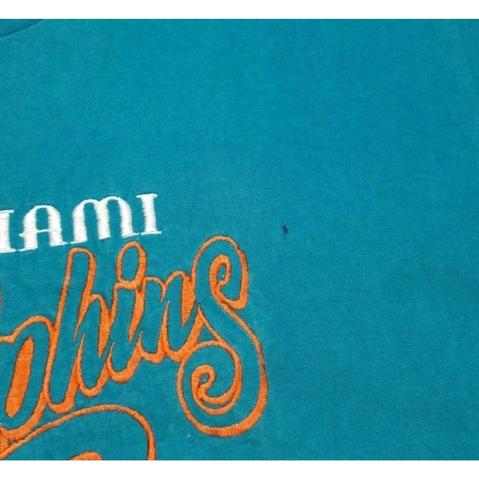 NFL NFL Miami Dolphins Men's Tee Green Large T-Shirt 100% Cotton Crew Neck Short Sleeve Size L Size US L / EU 52-54 / 3 - 2 Thumbnail