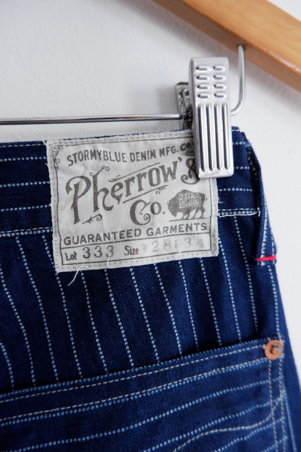 Pherrow's Vtg Pherrows Lot 333 Wabash Indigo Pants Size US 28 / EU 44 - 8 Thumbnail