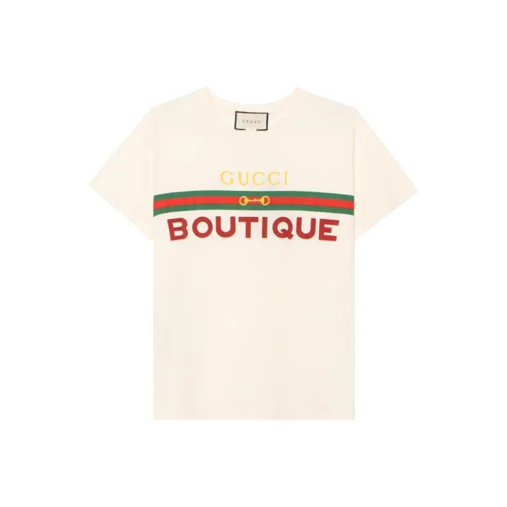 Gucci Gucci SS20 Boutique Printed T-shirt for Women-2507 Size L / US 10 / IT 46 - 1 Thumbnail