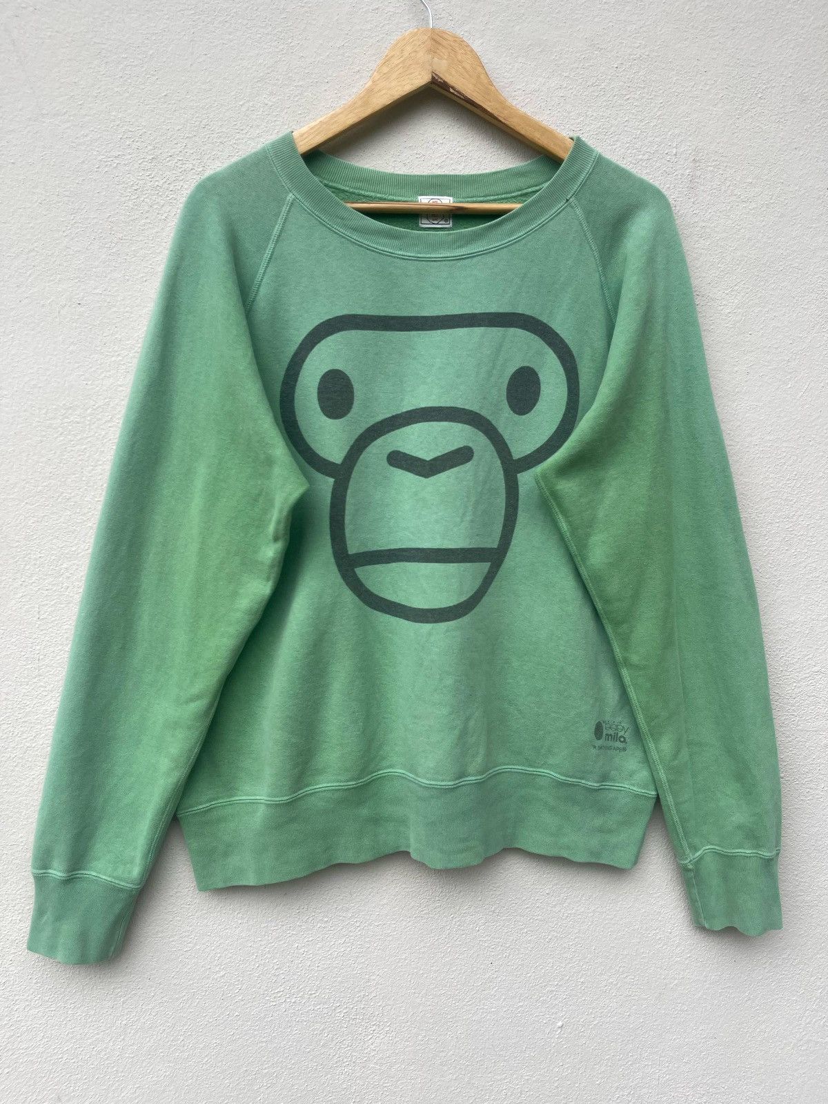 Bape × Nigo Vintage Baby Milo By A Bathing Ape Crewneck Sweatshirt Size US M / EU 48-50 / 2 - 6 Thumbnail