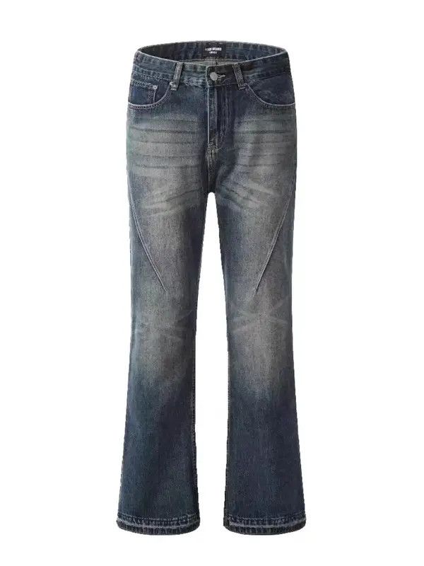 VIBE Retro heavy wash handmade micro flared jeans Size US 32 / EU 48 - 5 Thumbnail