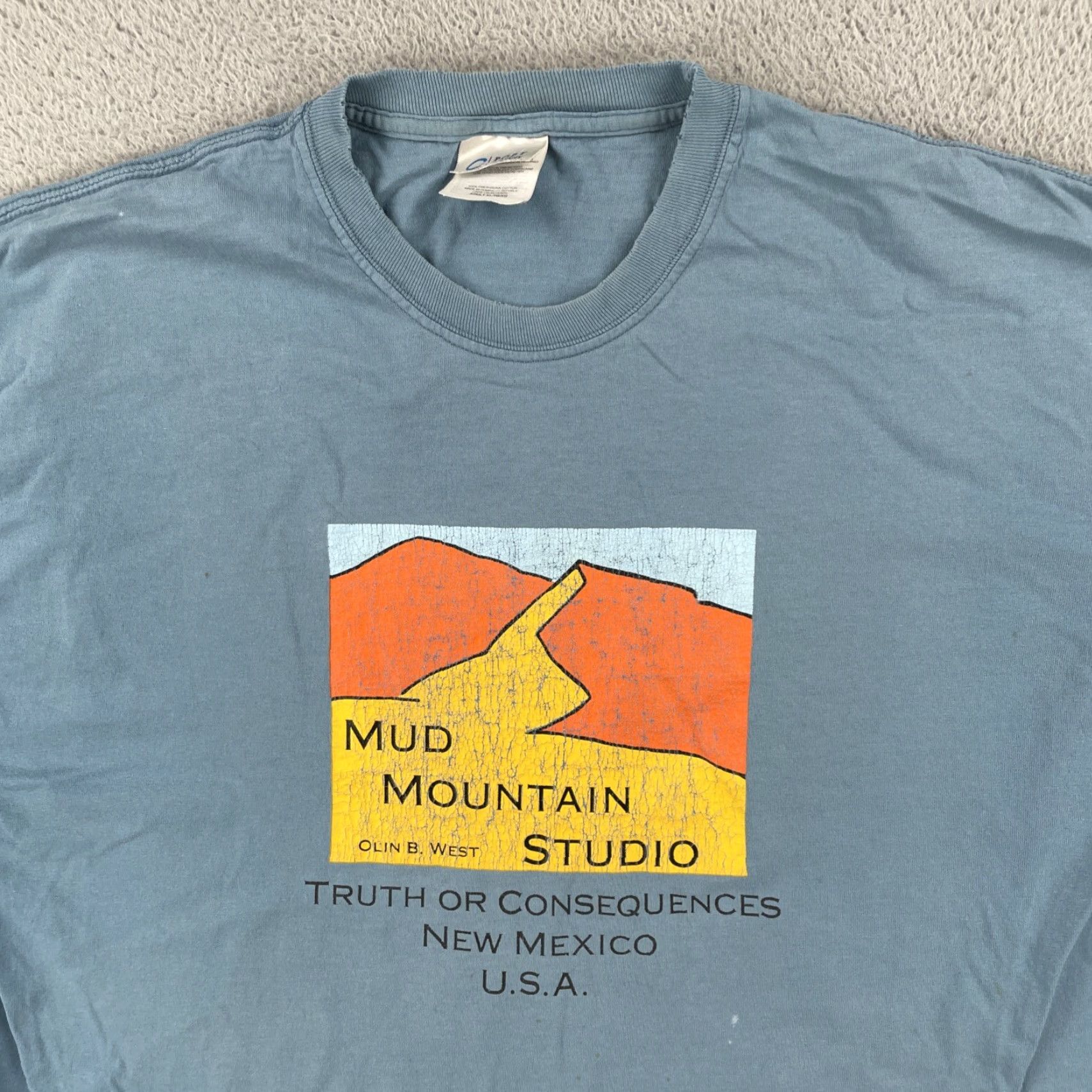 Port & Company VINTAGE Port & Company XL Blue T Shirt Crew Neck Short Sleeve Men 90s Art Size US XL / EU 56 / 4 - 5 Thumbnail