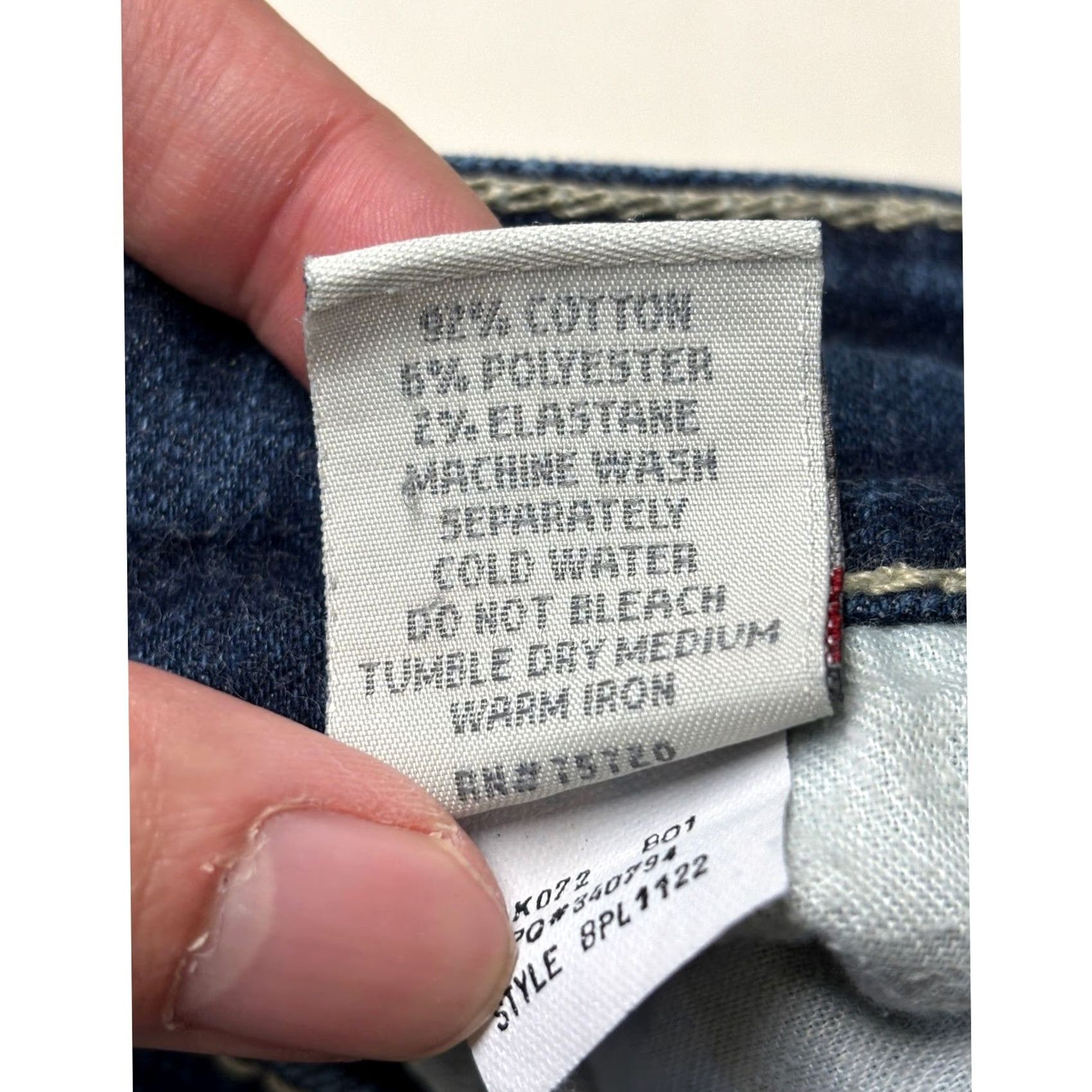BKE BKE Dakota Jeans Womens Size 26x27 Dark Wash Straight Leg 5-Pocket Embroidered Logo Contrast Stitch Leather Patch Size 26" / US 2 / IT 38 - 7 Thumbnail