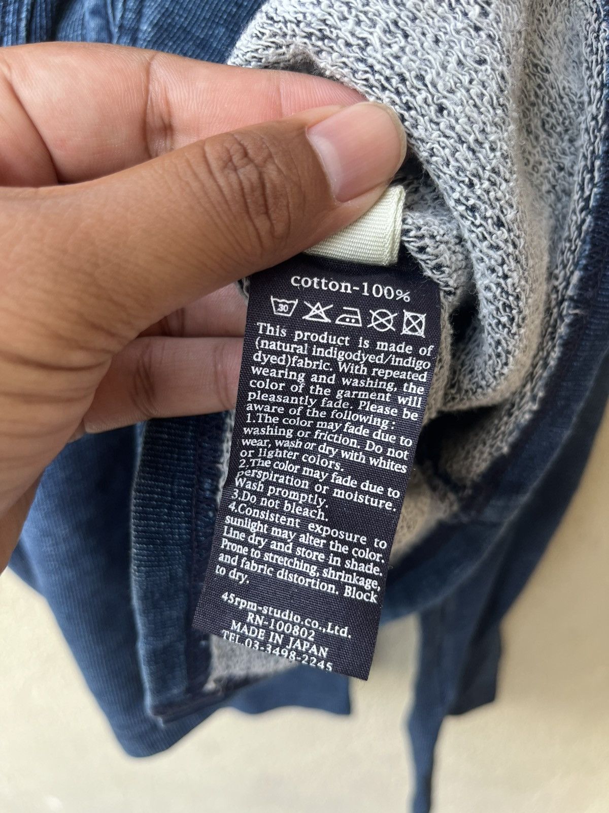 45rpm Double pocket Cotton jacket indigo dyed Size S / US 4 / IT 40 - 11 Thumbnail