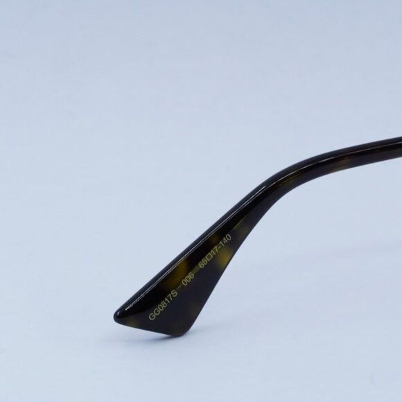 Gucci Gucci GG0817S 006 Sunglasses Gold Geometric Frame, Grey Size ONE SIZE - 7 Thumbnail