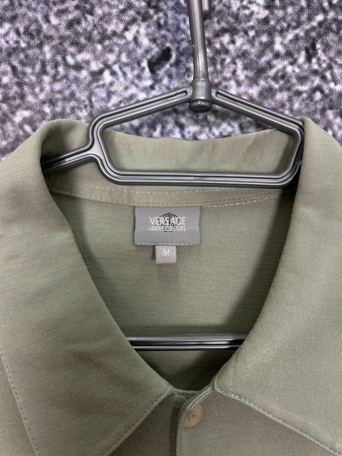 Versace Jeans Couture Versace Jeans Couter Luxury Polo Shirt Button Up Italy Sz M Size US M / EU 48-50 / 2 - 5 Thumbnail