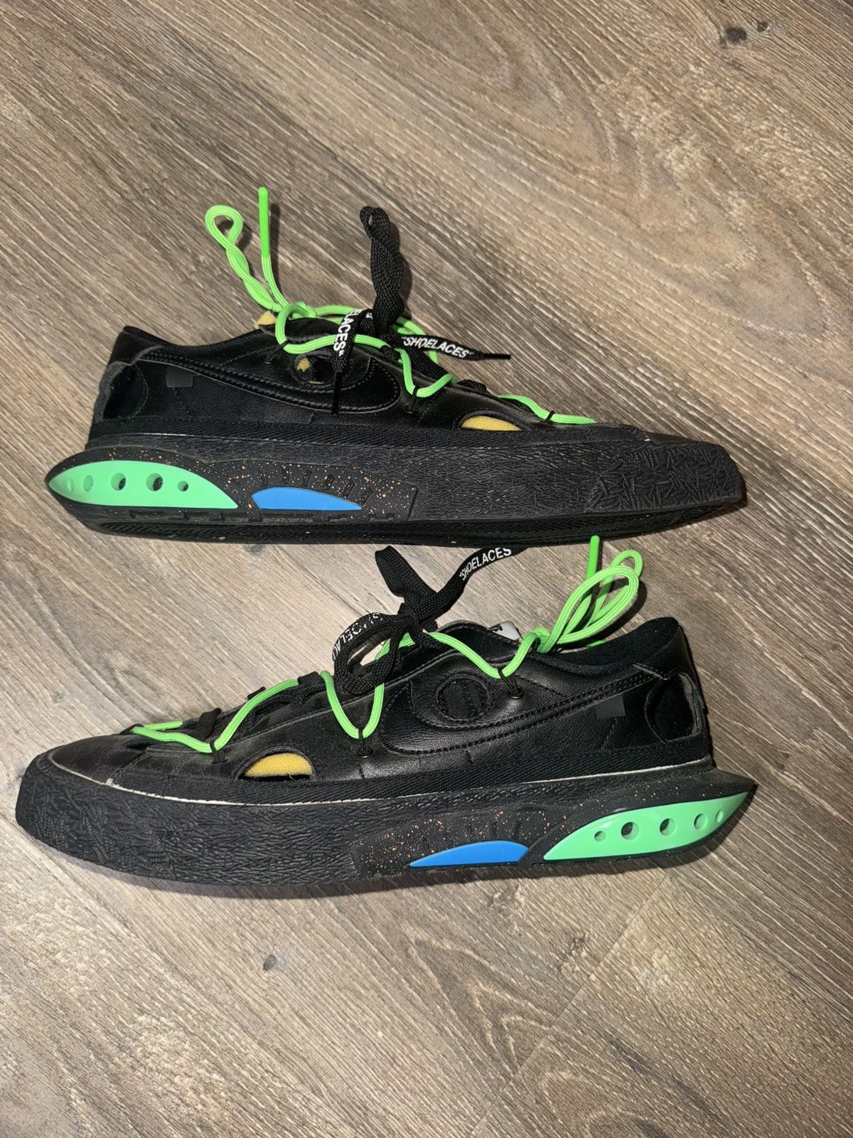 Nike × Off-White Off-White x Nike Blazer Low ‘Black’ Size US 11.5 / EU 44-45 - 1 Thumbnail