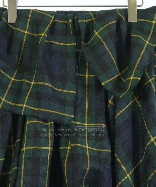 Comme des Garcons Comme Des Garcons size S Green vintage plaid design pants Size 23" - 5 Thumbnail