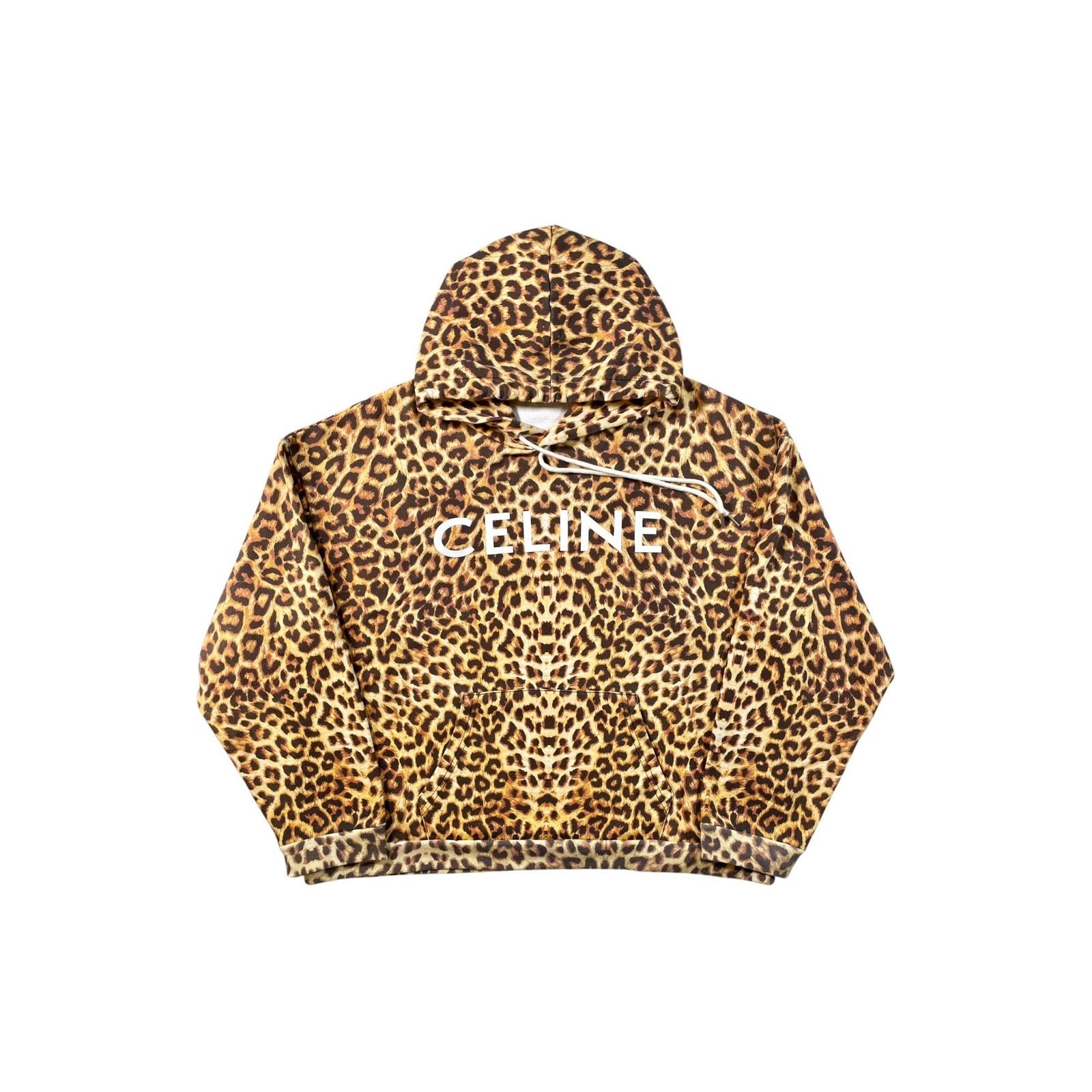 Celine Celine "Cheetah" Pullover Multicolor Hoodie Size US XL / EU 56 / 4 - 1 Thumbnail
