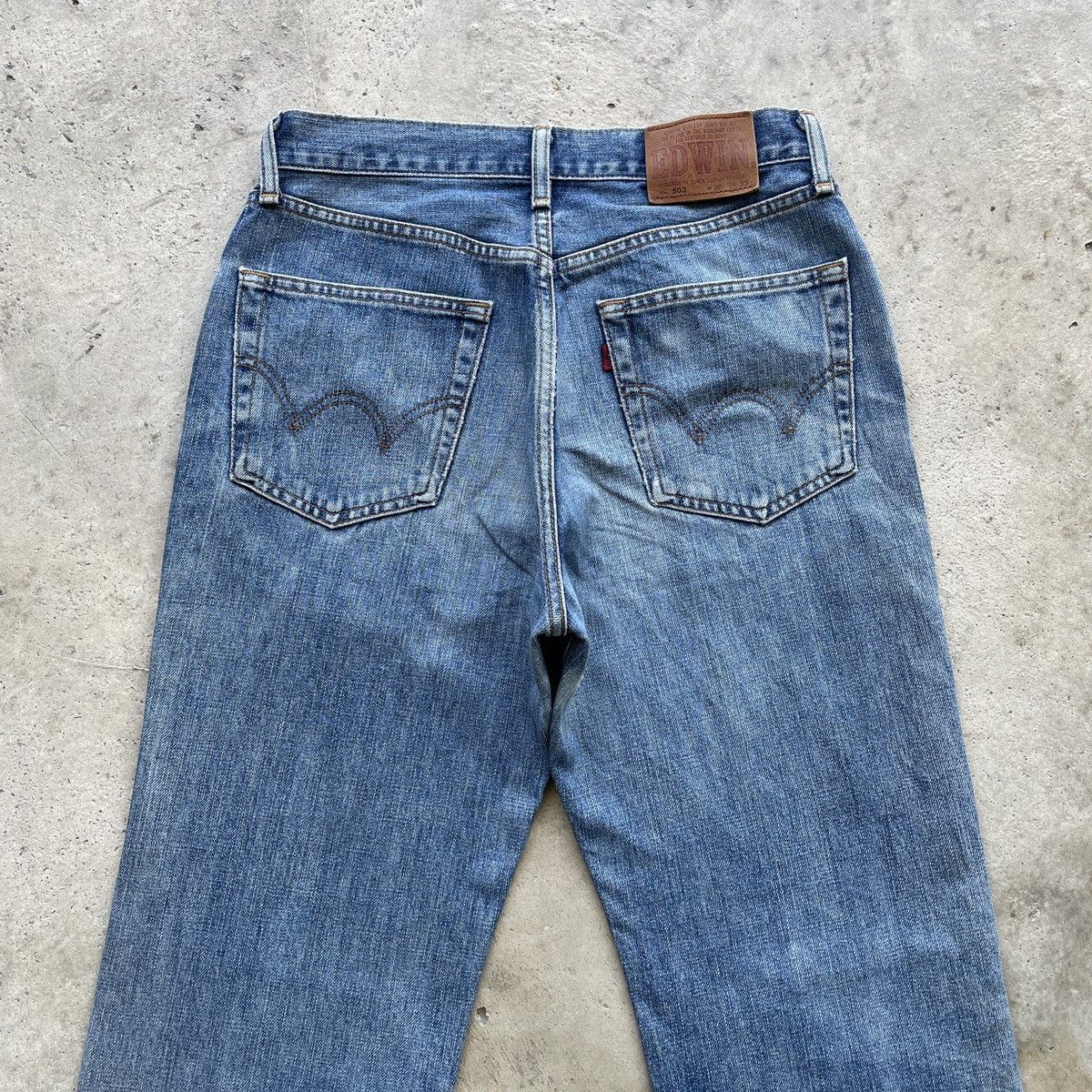 Edwin Vintage Edwin 503 MudWash Distressed Jeans Faded Pants W30 Size US 30 / EU 46 - 10 Thumbnail